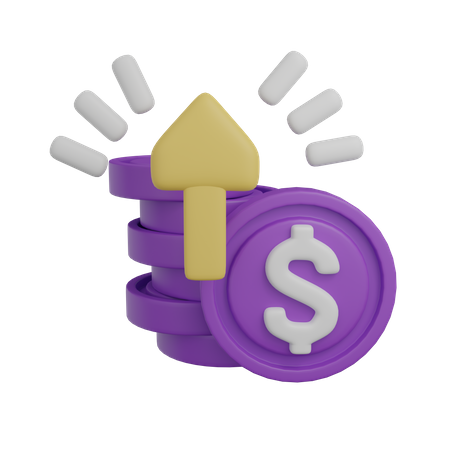 Dollar Growth  3D Icon