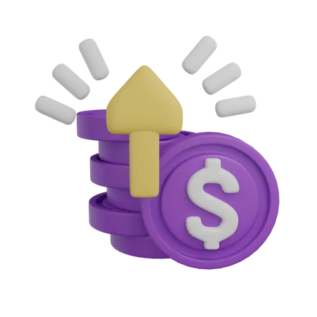 Dollar Growth  3D Icon