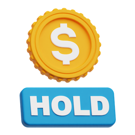 Dollar Hold  3D Icon