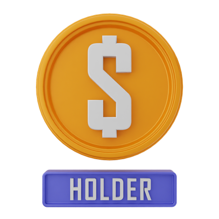 Dollar Holder  3D Icon