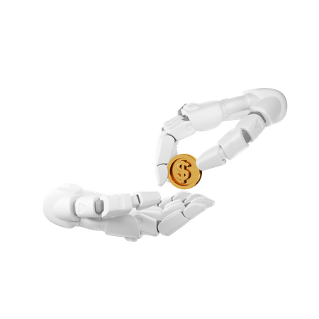 Dollar Holding Gesture  3D Illustration