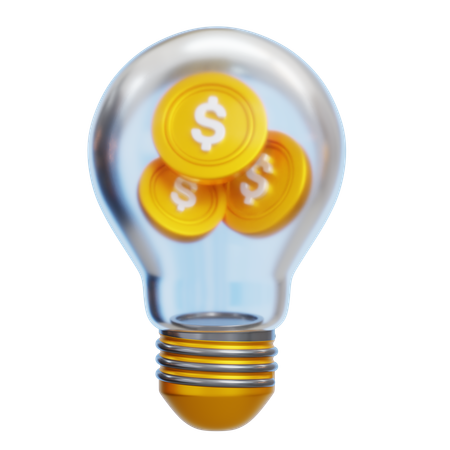 Dollar Idea  3D Icon