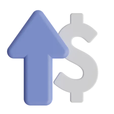 Dollar Increase  3D Icon