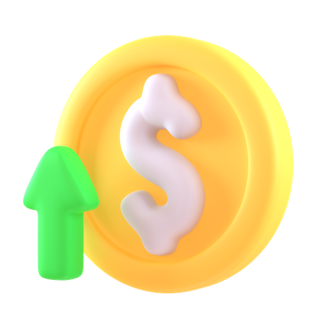 Dollar Increase  3D Icon