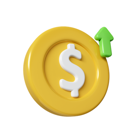 Dollar Increase  3D Icon