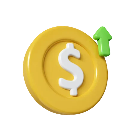 Dollar Increase  3D Icon