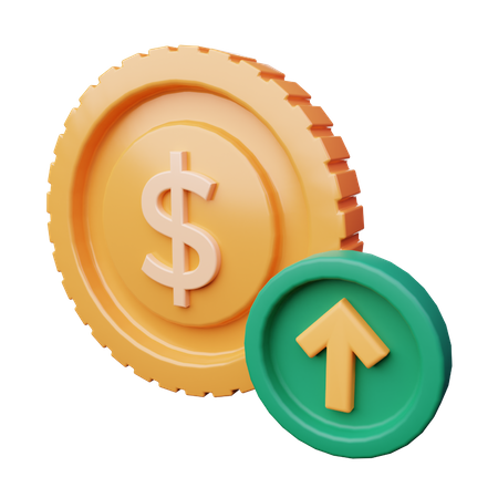 Dollar Increase  3D Icon