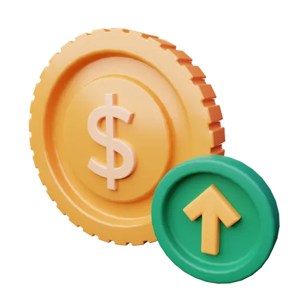 Dollar Increase  3D Icon