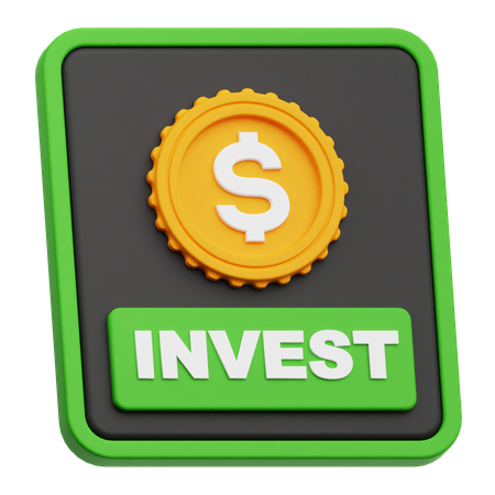 Dollar-Invest-Anwendung  3D Icon