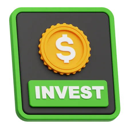 Dollar-Invest-Anwendung  3D Icon