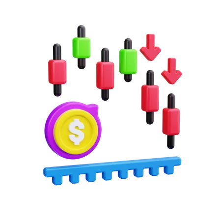 Dollar Investment  3D Icon