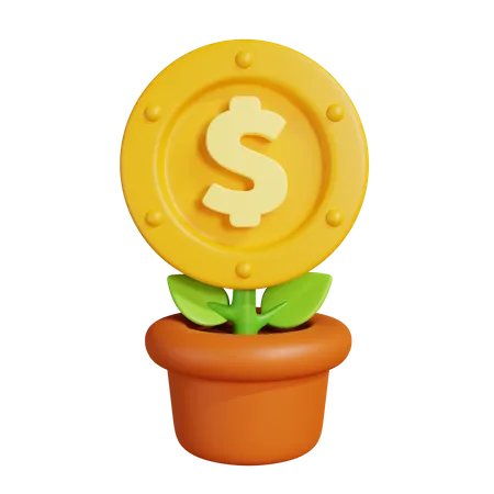 Dollar Investment  3D Illustration