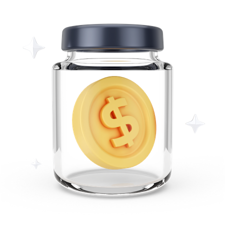 Dollar Jar  3D Icon