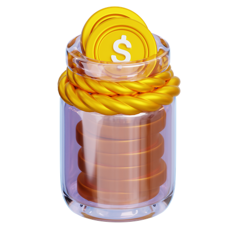 Dollar Jar  3D Icon