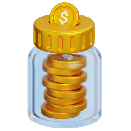 Dollar Jar  3D Icon