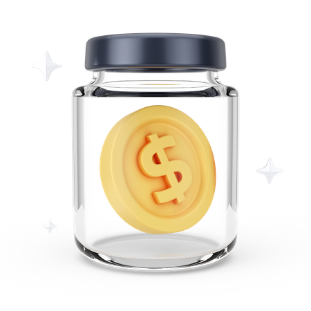 Dollar Jar  3D Icon