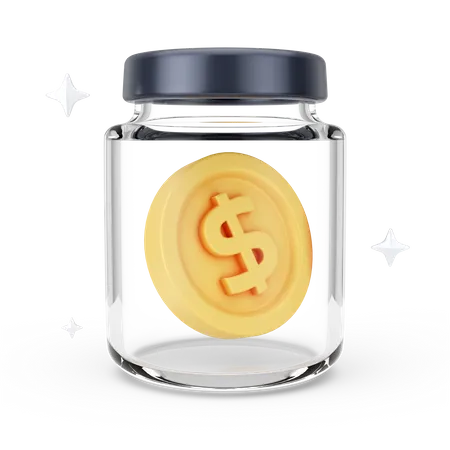 Dollar Jar  3D Icon
