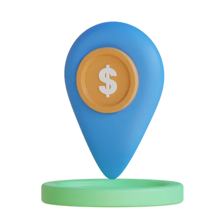 Dollar Location  3D Icon