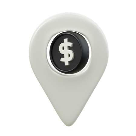 Dollar Location  3D Icon