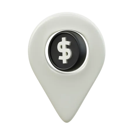 Dollar Location  3D Icon