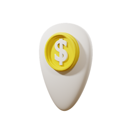 Dollar Location  3D Icon