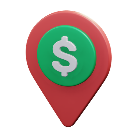 Dollar Location  3D Icon