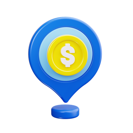 Dollar Location  3D Icon