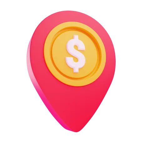 Dollar Location  3D Icon