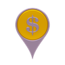 3d dollar location emoji