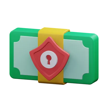 Dollar Lock  3D Icon