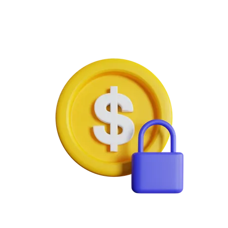 Usd Coin And Secure Icon 3D Icon