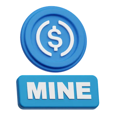 Dollar Mine  3D Icon
