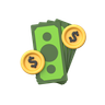 american currency emoji 3d