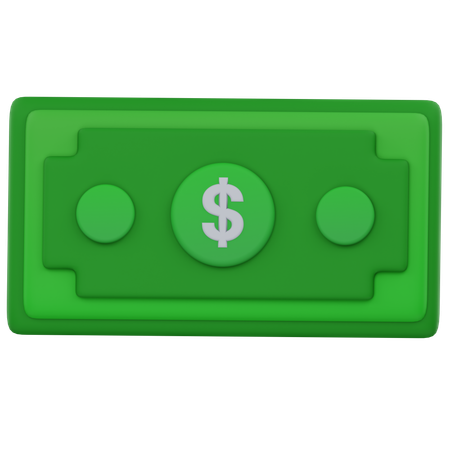 Dollar Money  3D Icon