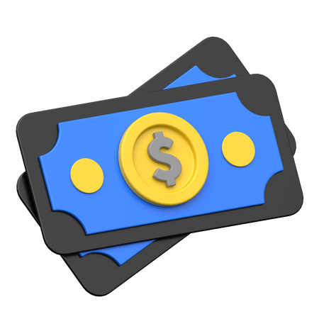 달러 돈  3D Icon
