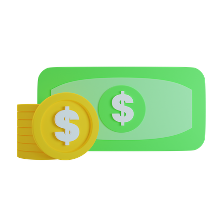 Dollar Money  3D Icon