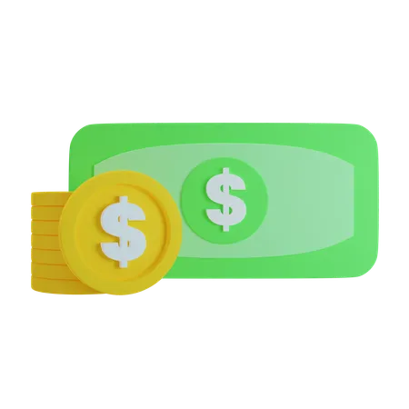 Dollar Money  3D Icon