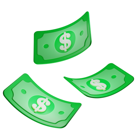 Dollar Money  3D Icon