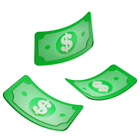 Dollar Money  3D Icon