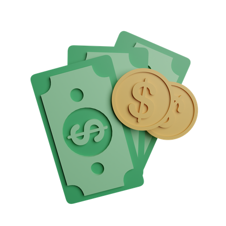 Dollar money  3D Icon