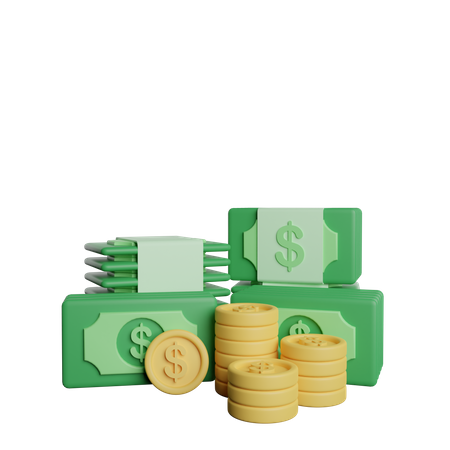 Dollar money 3D Illustration