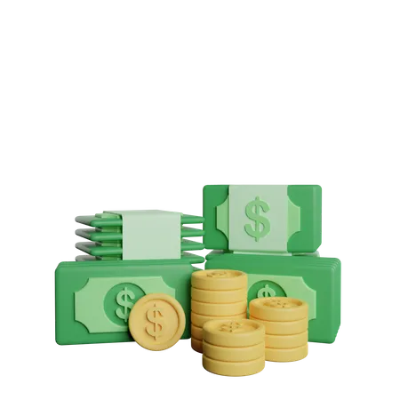 Dollar money  3D Illustration
