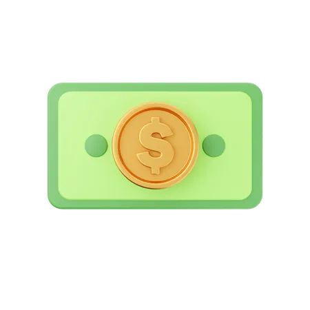 Dollar Money  3D Icon