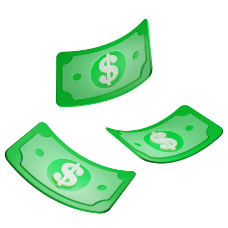 Dollar Money 3 D Illustration 3D Icon