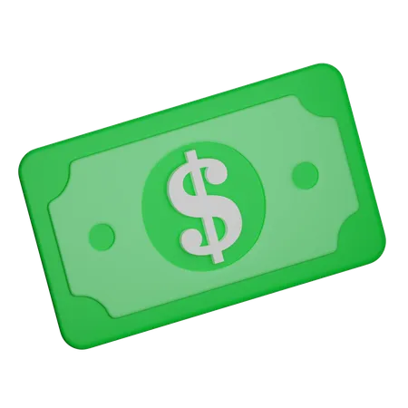 Dollar Money 3 D Illustration 3D Icon