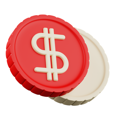 Dollarmünze  3D Icon