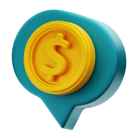 Dollarbotschaft  3D Icon