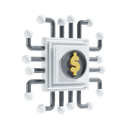 Dollar Network 3 D Icon 3D Icon