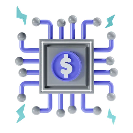 Dollar Network 3 D Icon 3D Icon