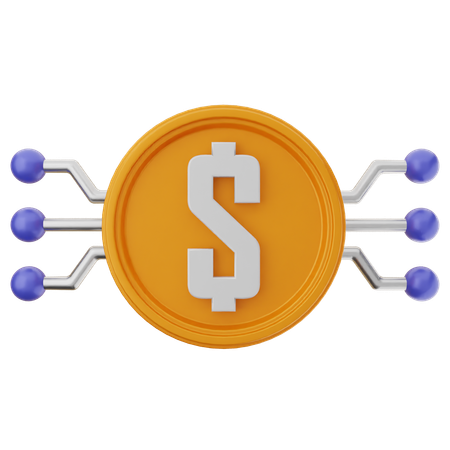 Dollar Network  3D Icon